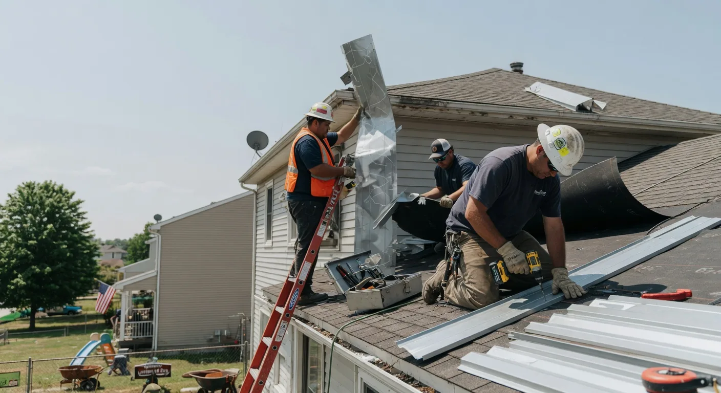 Storm Damage Metal Roof Repair in Bristolville, OH